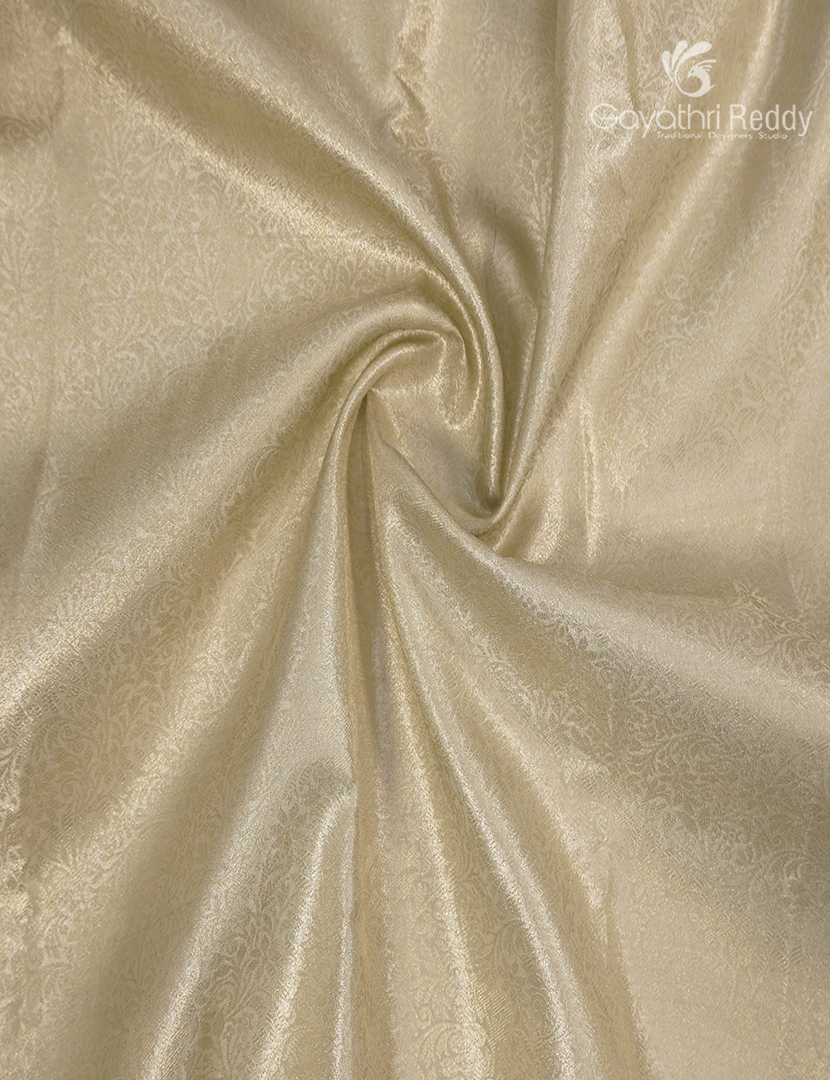 Semi Kanchipuram Silk Saree in Cream