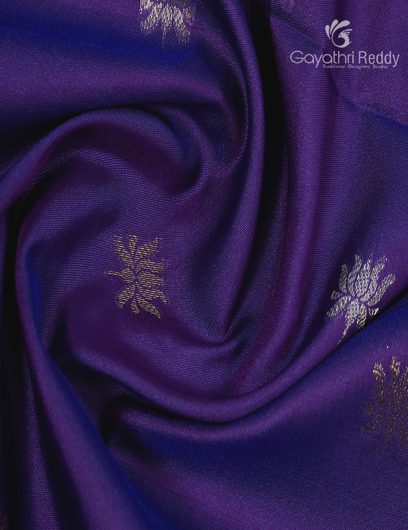 Semi Kanchipuram Art Silk Saree in Purple