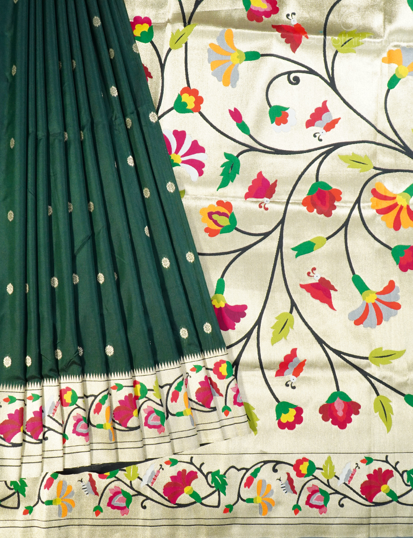 SEMI PAITHANI SAREE-SPS85