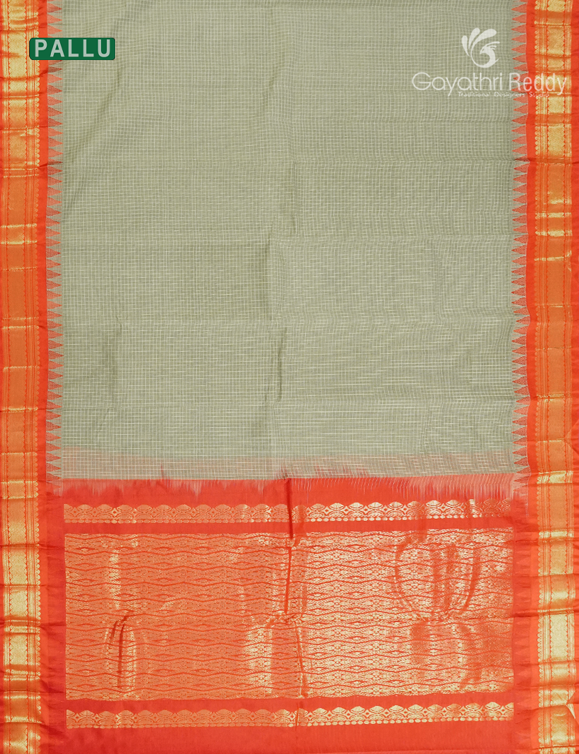 Pure Gadwal Cotton Saree-GGC1622