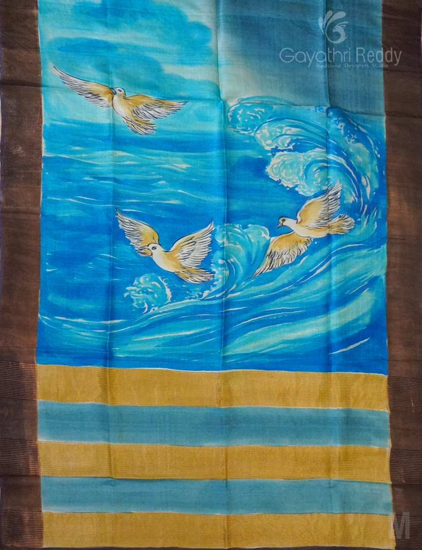 PURE DESI TUSSAR SILK-TS1119