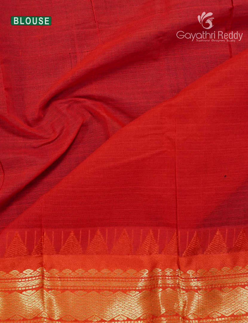 Pure Gadwal Cotton Saree-GGC1622