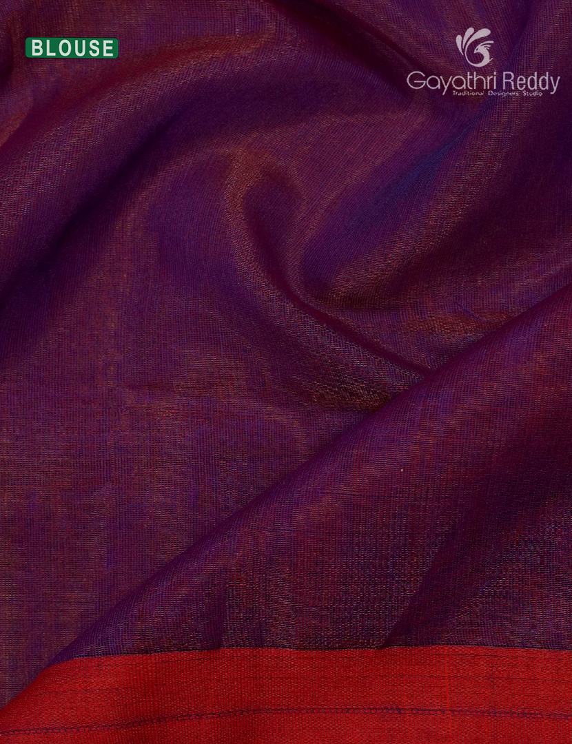 Pure Jamdani Kora Saree in Magenta