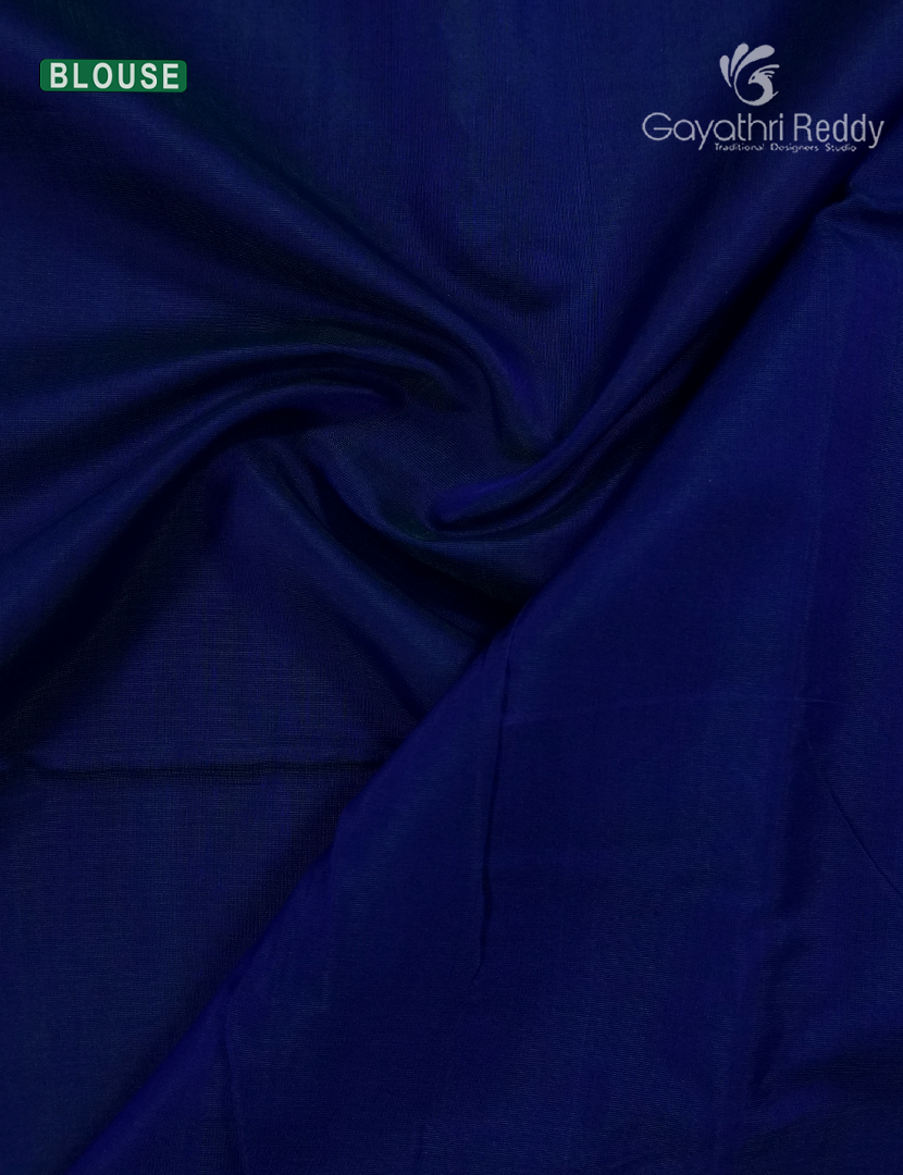 Pure Chanderi Sico Saree in Parrot Green and Blue