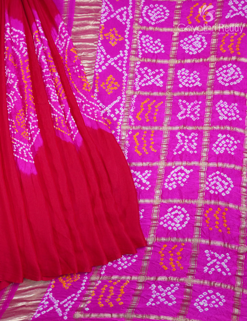 PURE GAJJI SILK BANDHANI-PGB16