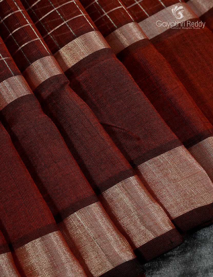 Pure Arani Sico Saree in Maroon