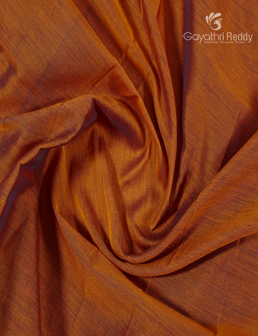 Pure Narayanpet Cotton Saree in Turmeric