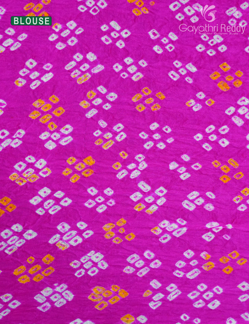 PURE GAJJI SILK BANDHANI-PGB16