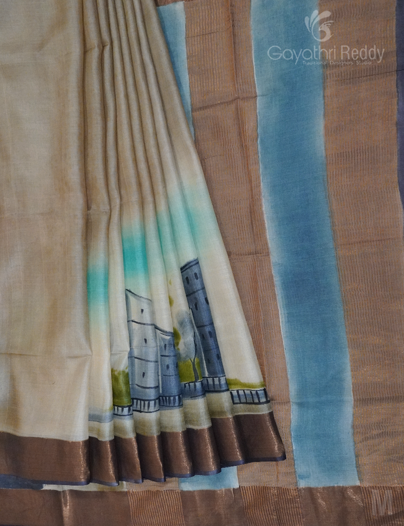 PURE DESI TUSSAR SILK-TS1120