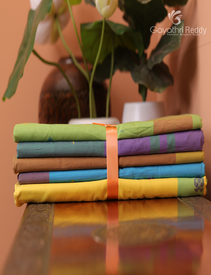 Silk Cotton Sarees Combo ( Set of 5 )