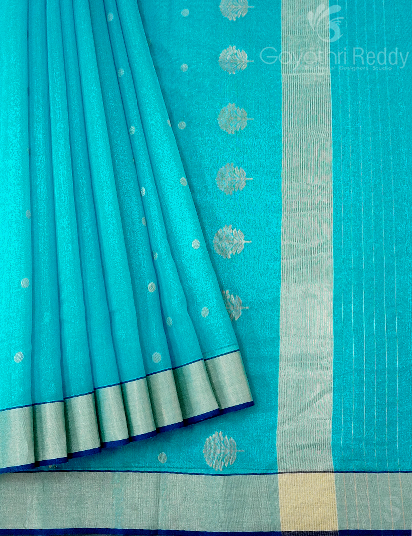 PURE CHANDERI SICO SAREE-PCS659