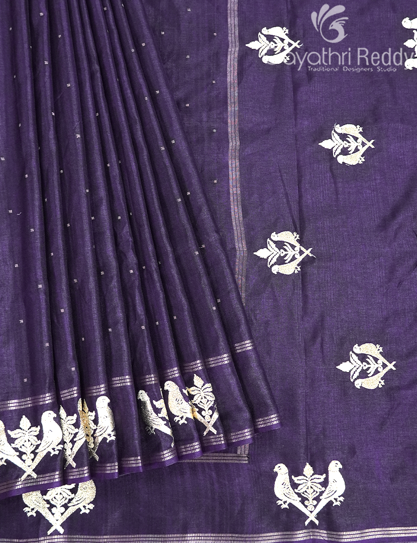 KHADI SILK WORK SAREE-KSW20