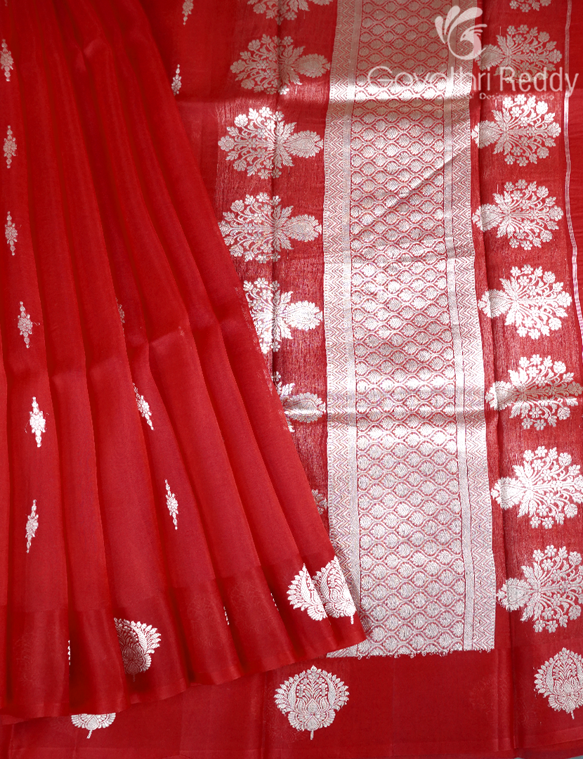 PURE BANARAS KORA SILK-BKS129
