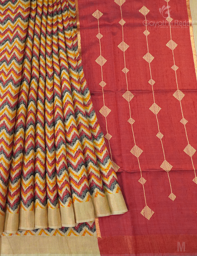 PURE DESI TUSSAR SILK-TS1336