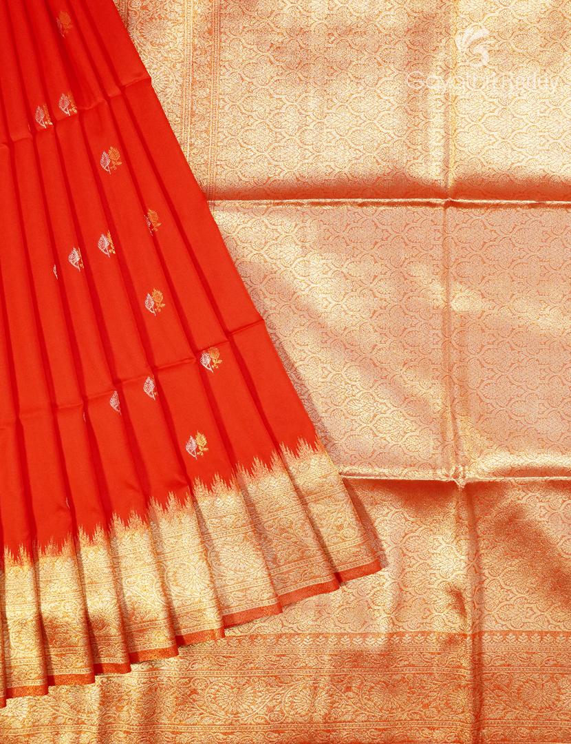 Semi Kanchipuram Art Silk Saree in Red