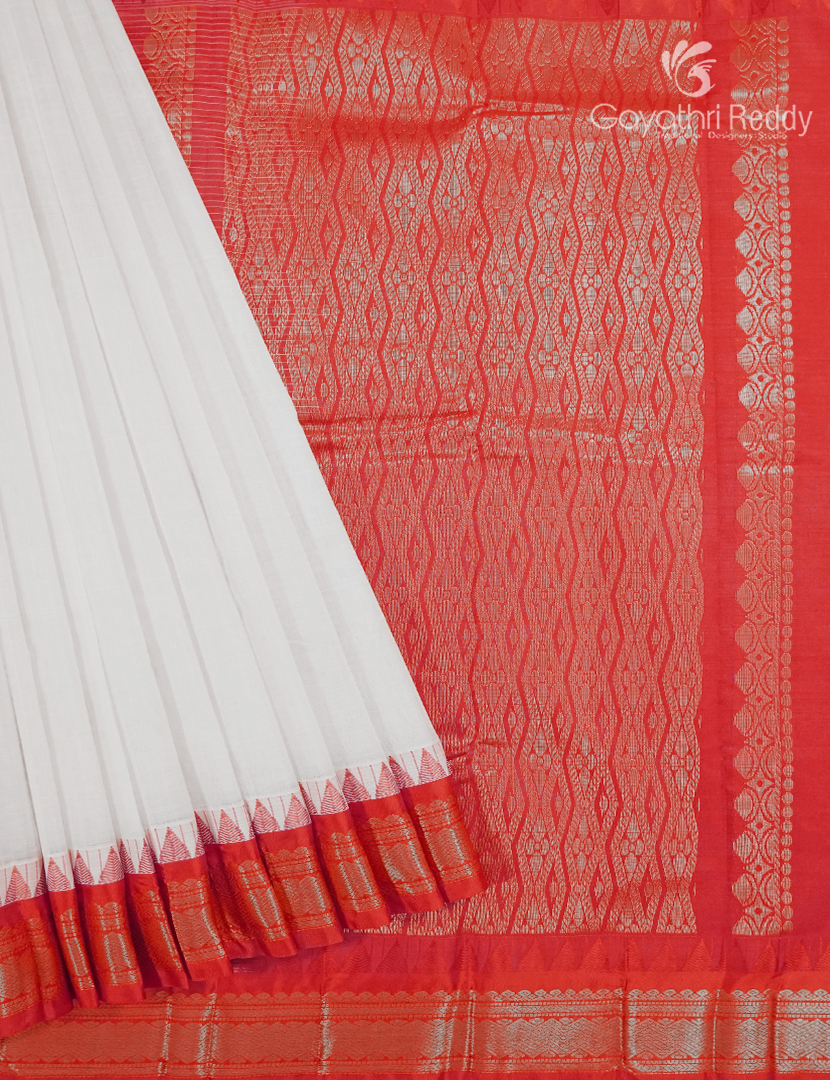 Pure Gadwal Cotton Saree-GGC1623