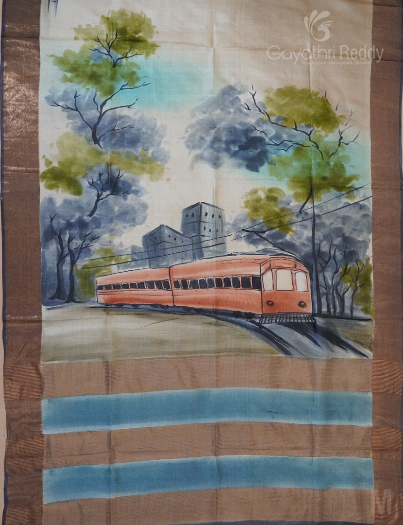 PURE DESI TUSSAR SILK-TS1120