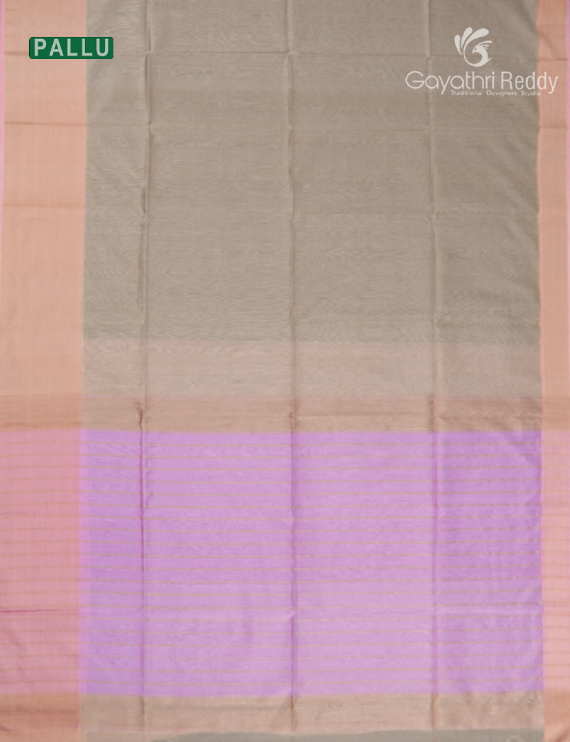 Pure Chanderi Sico Saree in Cream and Baby Pink