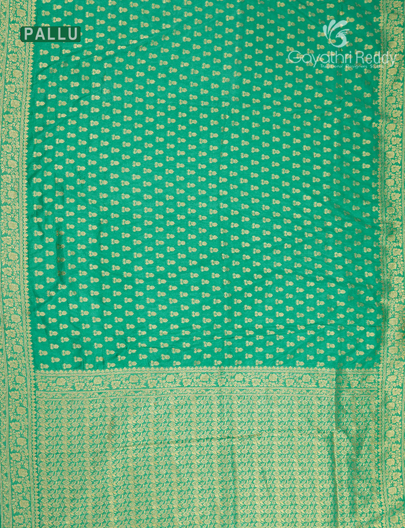 Banaras Georgette Saree in Sea Foam Green