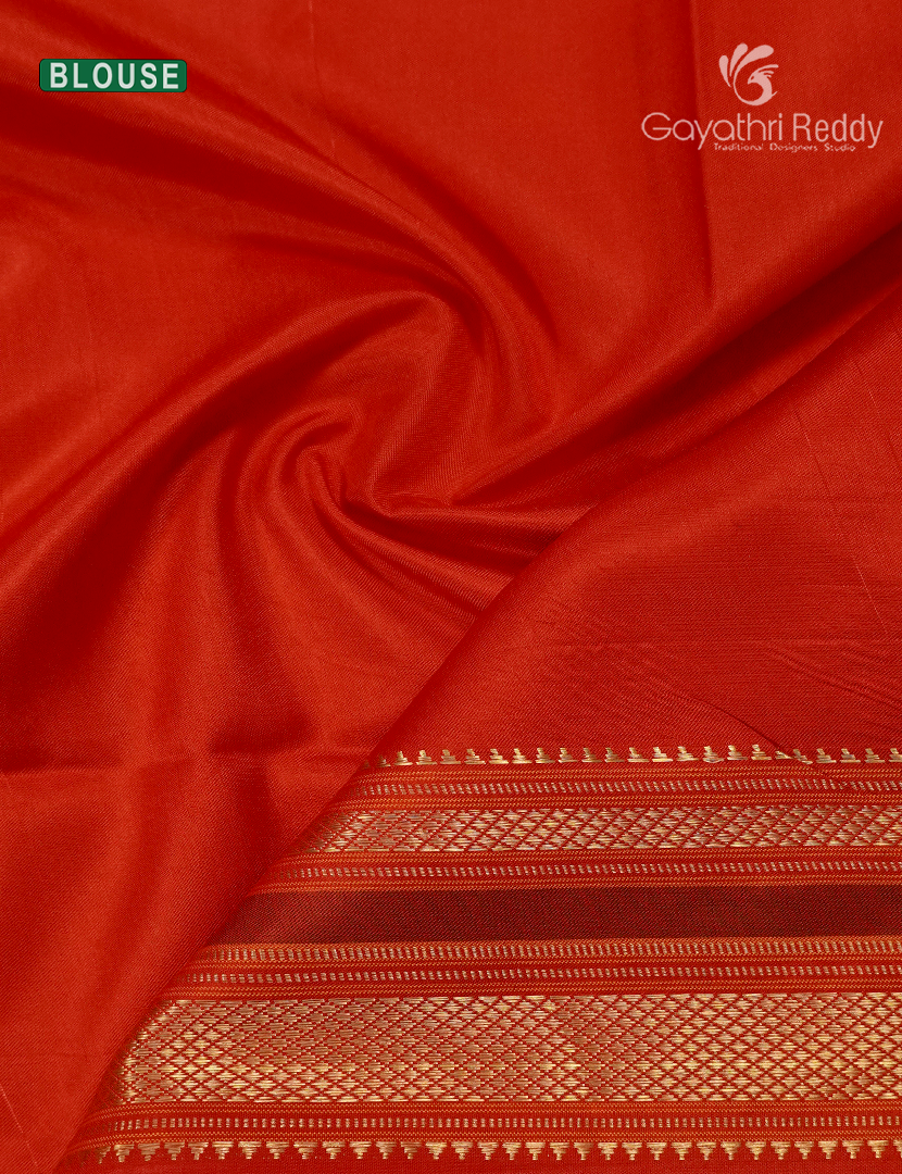 Pure Ikat Silk Saree in Deep Violet and Red