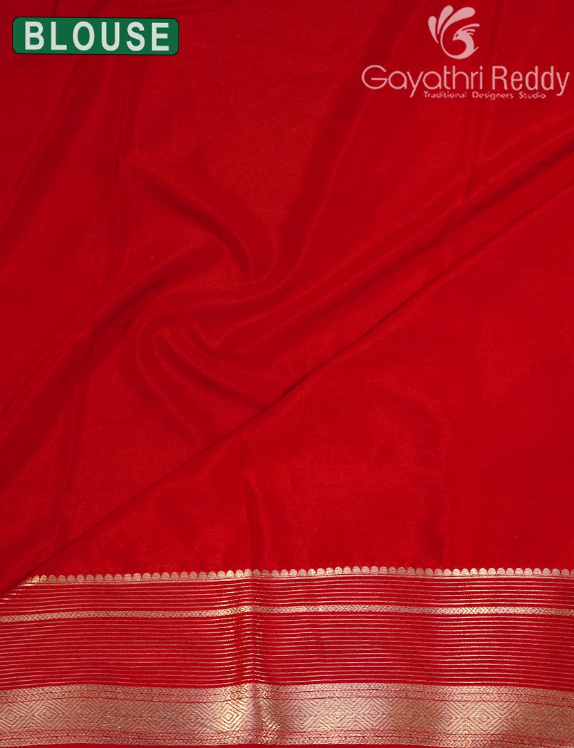 SEMI MYSORE CREPE SAREE-SMC377