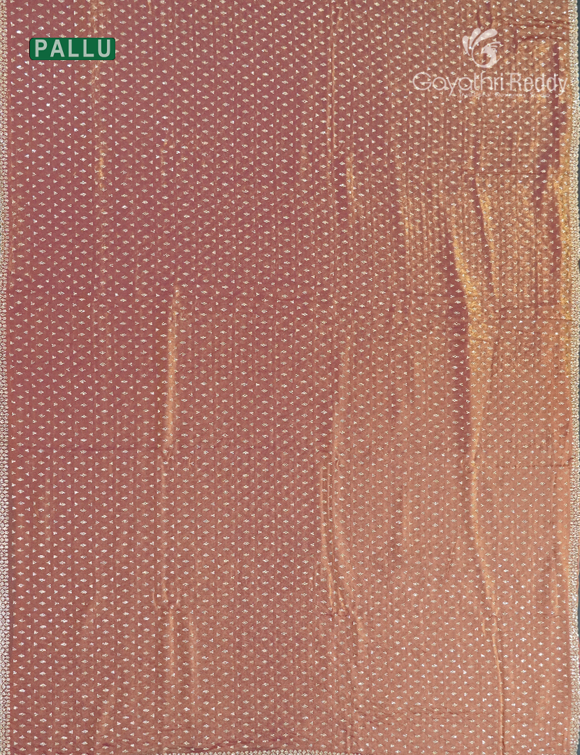 Organza Fancy Saree in Rose Gold
