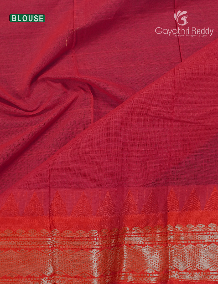 Pure Gadwal Cotton Saree-GGC1623