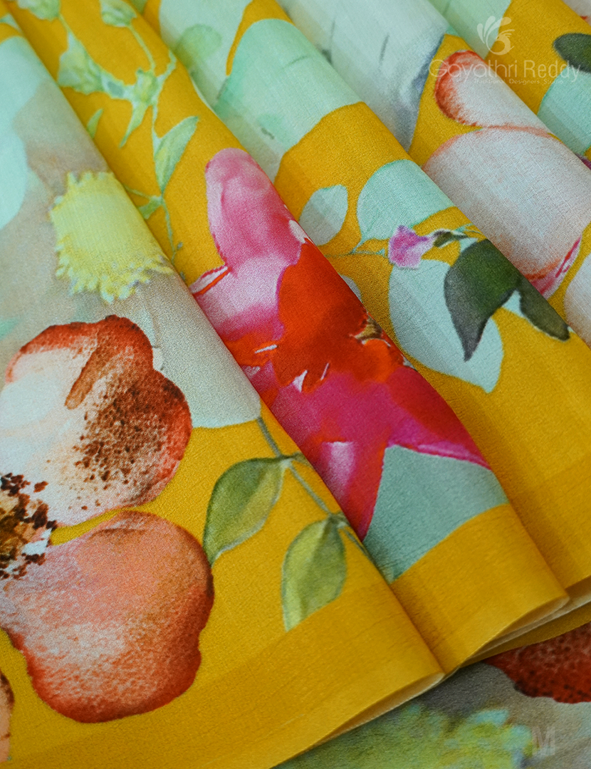 CRAPE PRINTED SAREE-PCP2