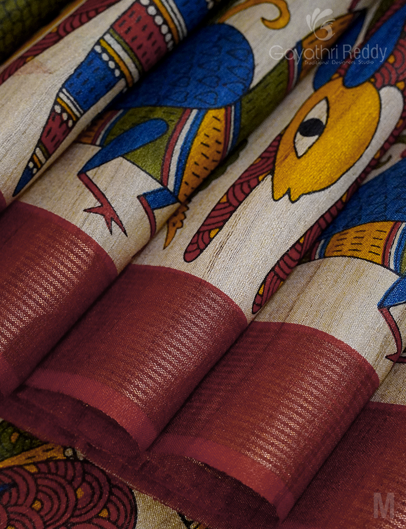 PURE DESI TUSSAR SILK-TS1026