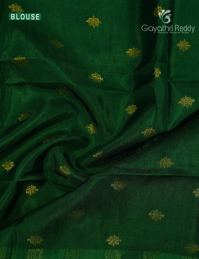 Semi Mysore Crepe Saree in Red