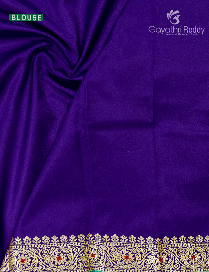 Semi Katan Silk Saree in Purple