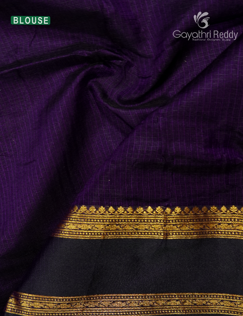 Pure Silk Kota Saree in Deep Purple
