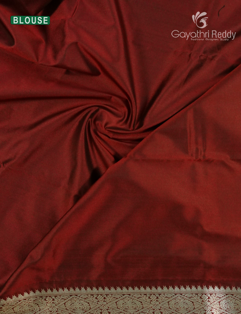 Soft Silk Saree in Deep Peacock Blue and Deep Magenta