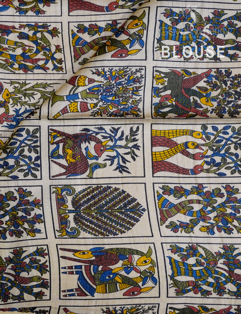 PURE DESI TUSSAR SILK-TS1026