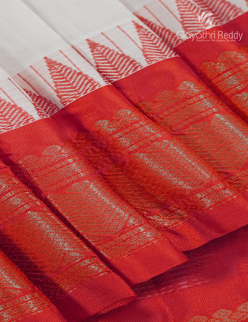 Pure Gadwal Cotton Saree-GGC1623