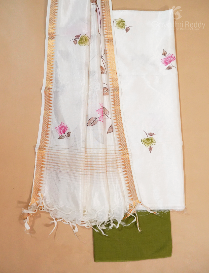 PURE MANGALGIRI DRESS MATERIAL SET-MCD25