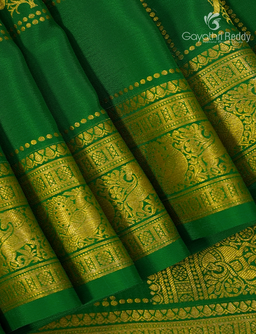 Pure Mysore Silk Saree in Green