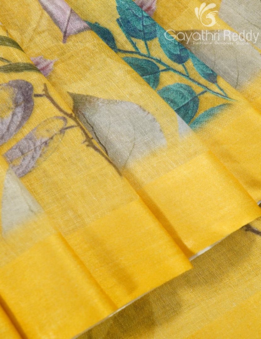 PURE LINEN SAREE-L1428