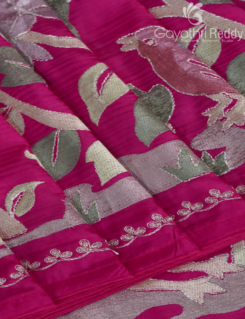 DUPION SILK FANCY SAREE -DSF16