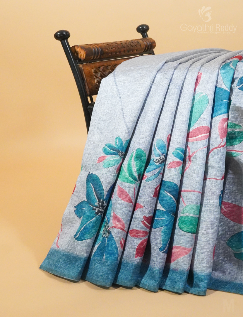 WRINKLE ORGANZA SAREE-OP570