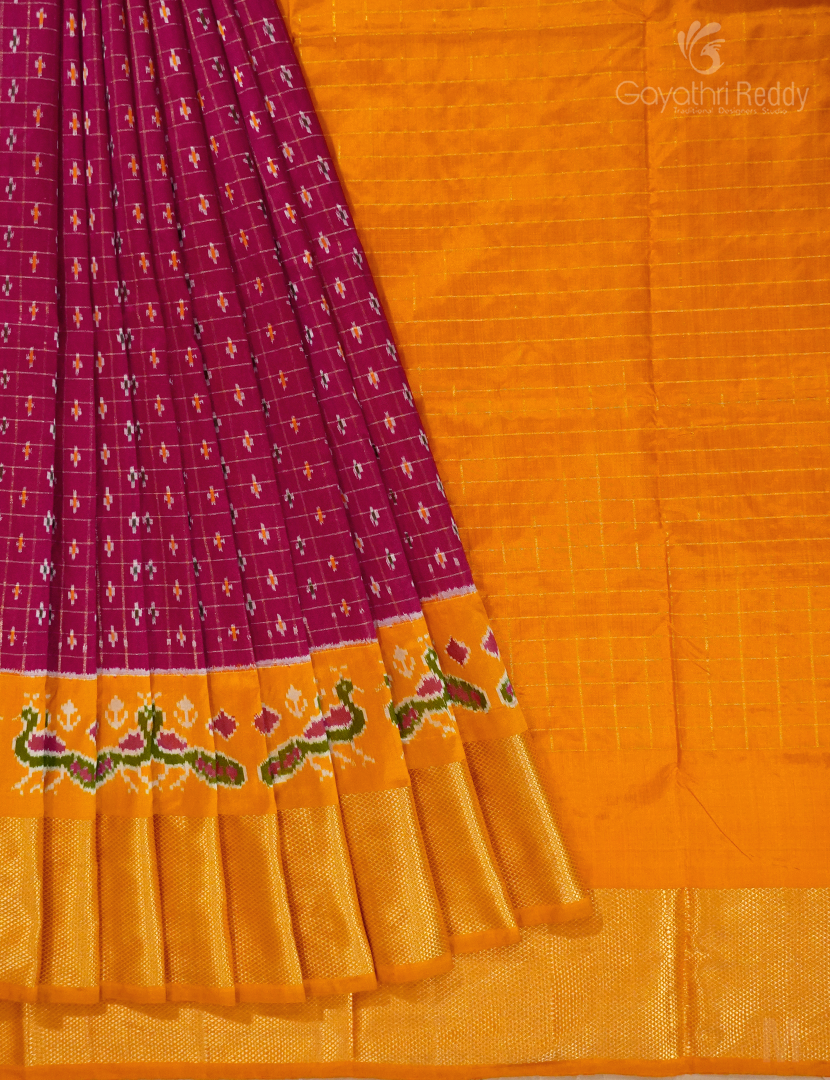 PURE IKKAT PATTU LEHANGA(FREE SIZE)-IPL100