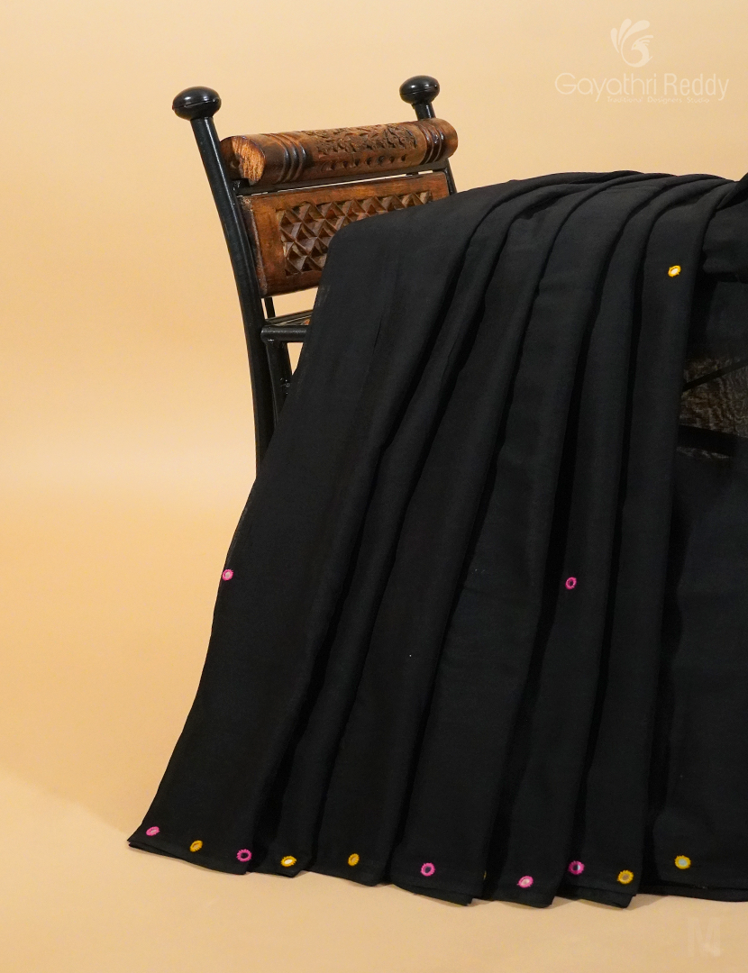 PURE MULMUL COTTON MIRROR WORK-MC1771