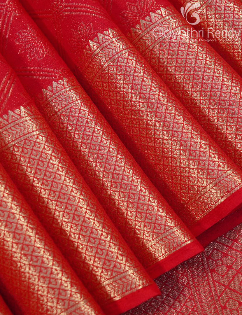 SEMI MYSORE CREPE SAREE-SMC309