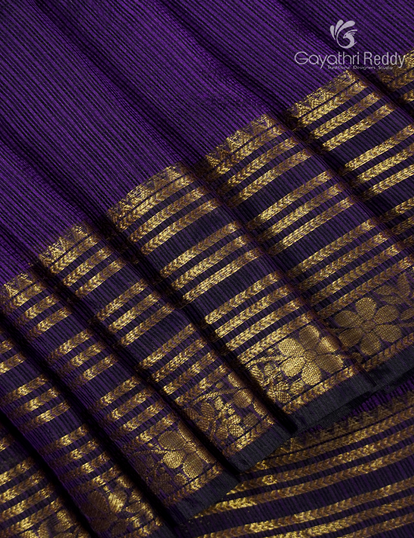Pure Silk Kota Saree in Violet