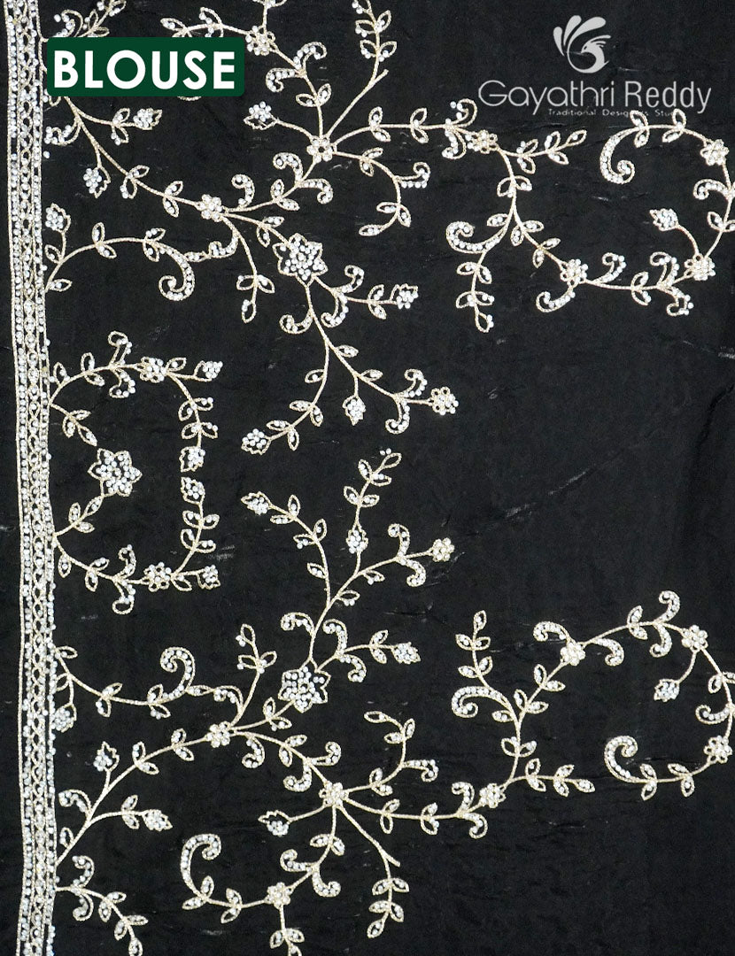 Tissue Organza Saree in Black