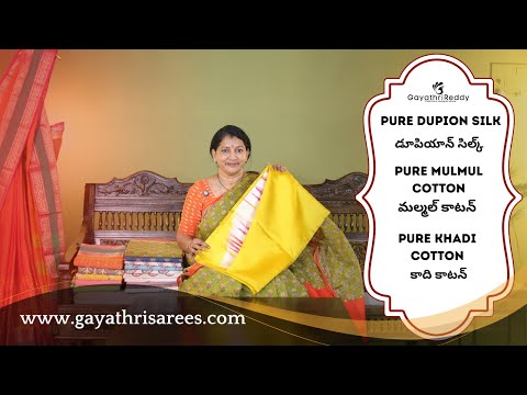 Blue Mulmul Cotton Saree with Traditional Prints | Gayathri Sarees