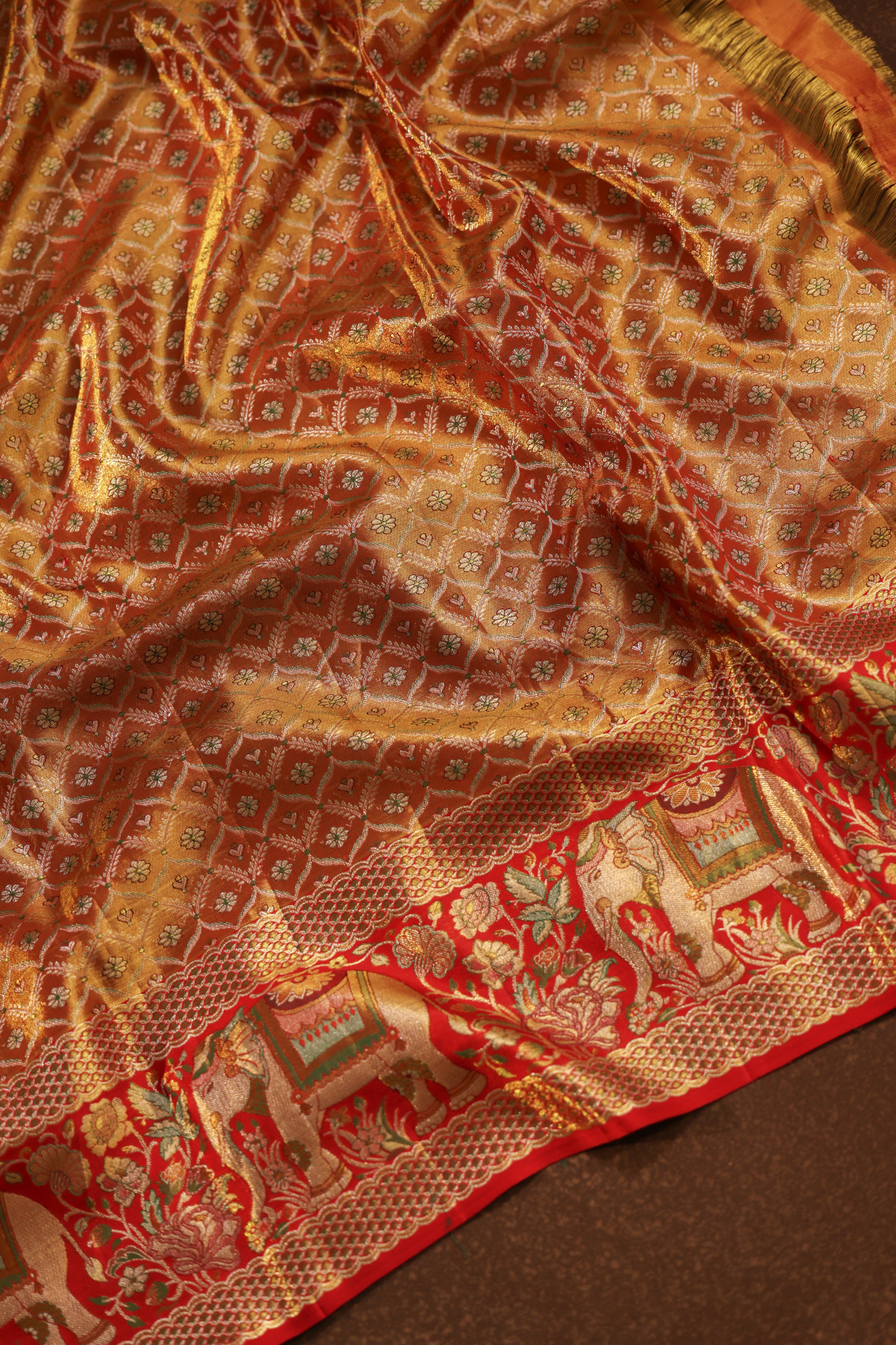 PURE KANCHI PATTU (4.G) BRIDAL SAREE-BKP1876