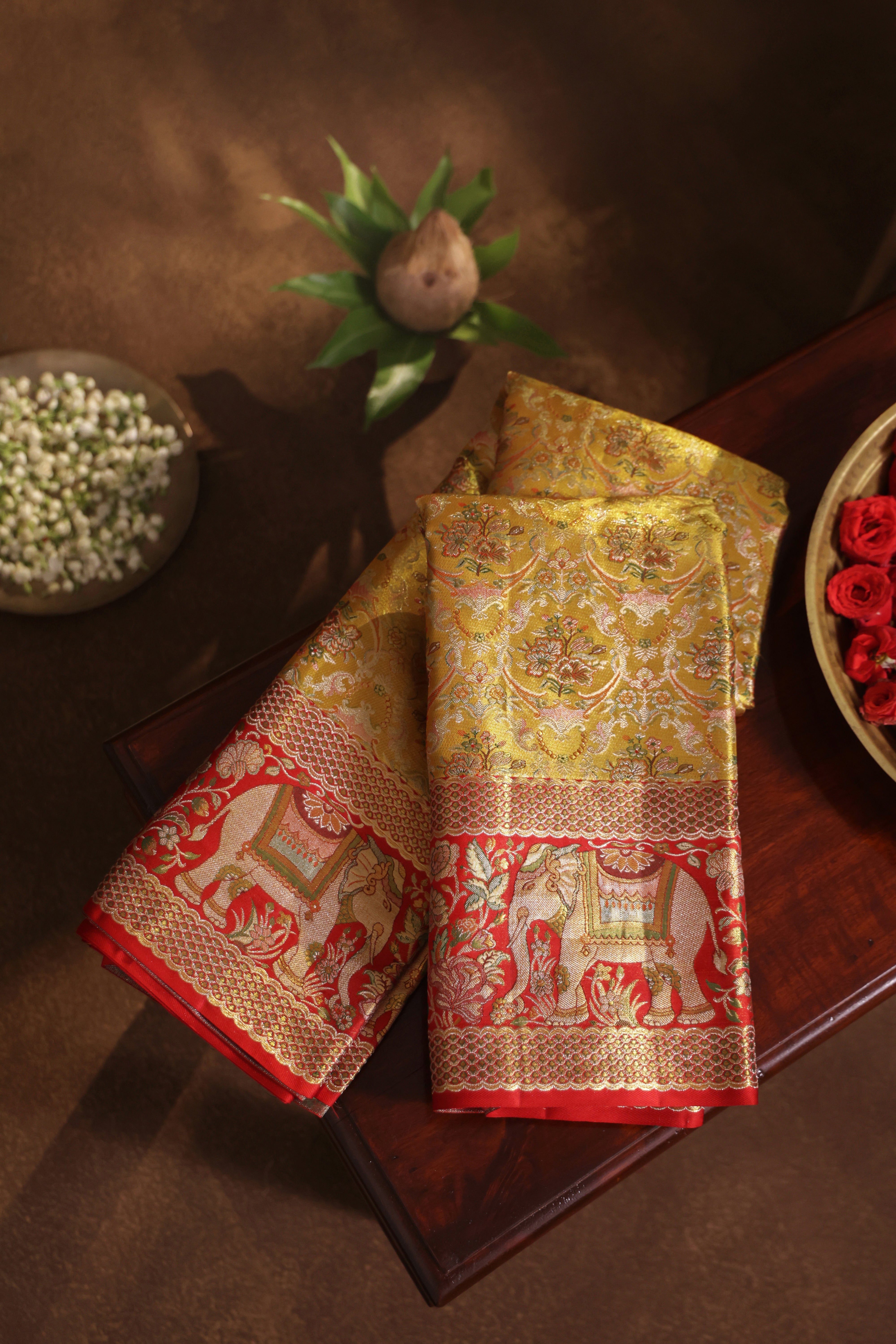 PURE KANCHI PATTU (4.G) BRIDAL SAREE-BKP1876