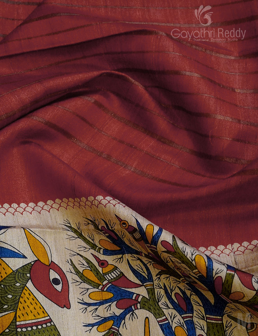 PURE DESI TUSSAR SILK-TS1026