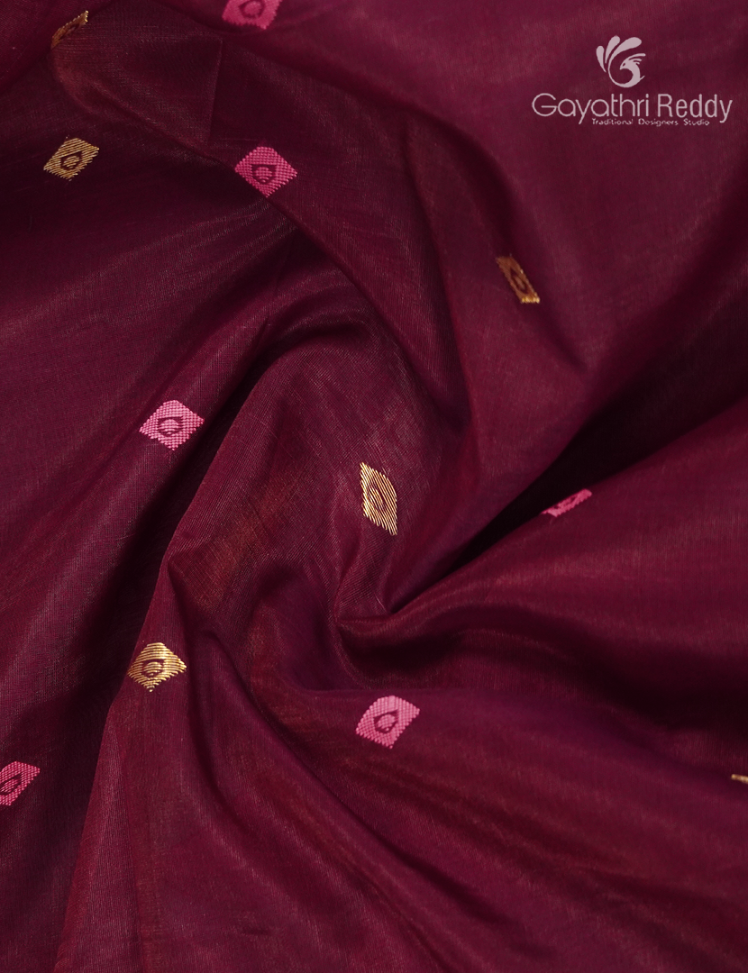 PURE CHANDERI BUTTA SAREES -CPS1196